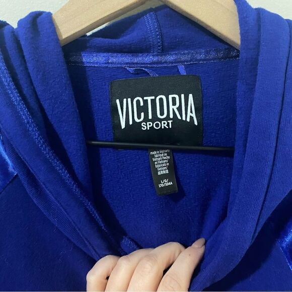 Victoria Sport Velour Hooded Pullover Sweatshirt - Picture 5 of 8